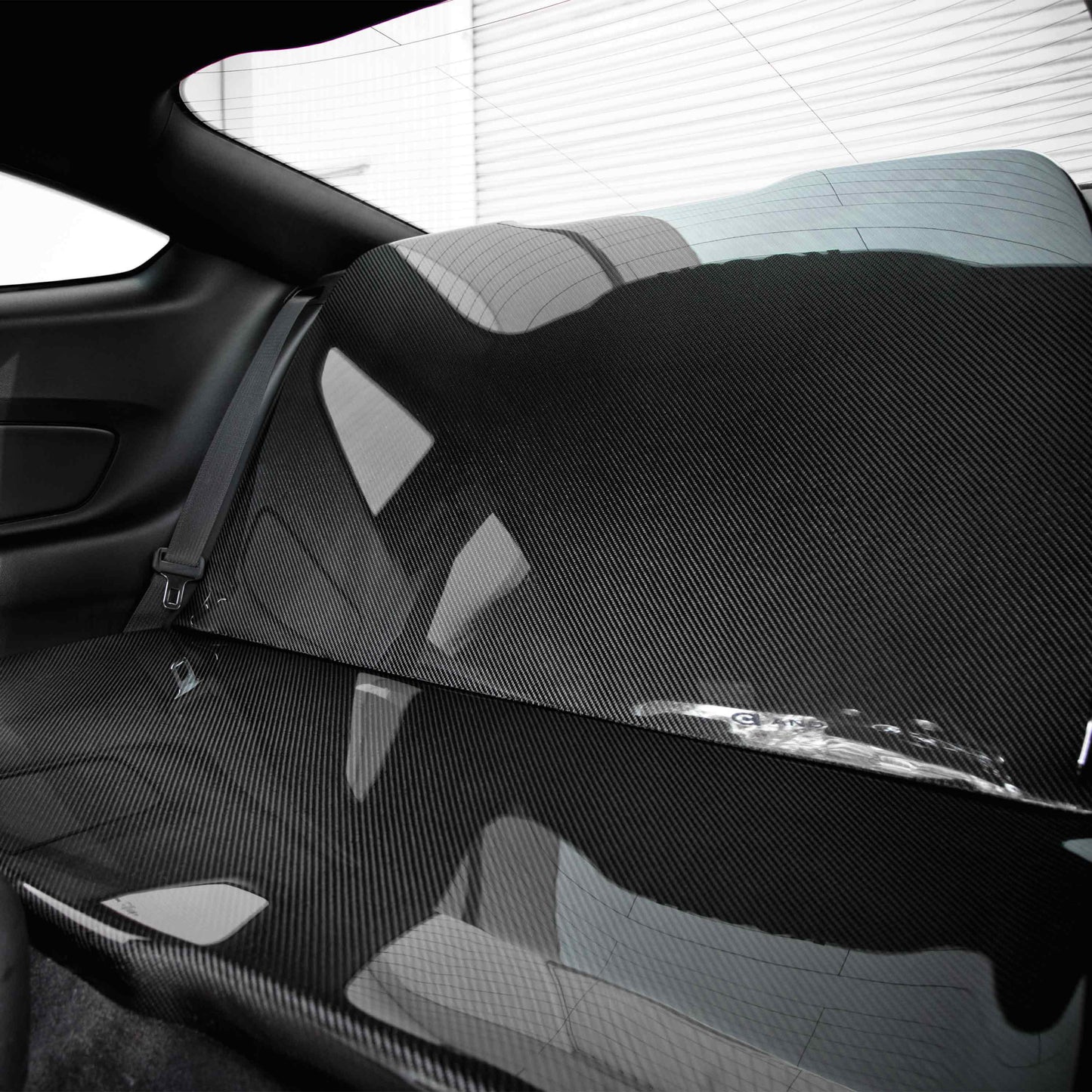 2015-23 FORD MUSTANG CARBON FIBER REAR SEAT DELETE KIT