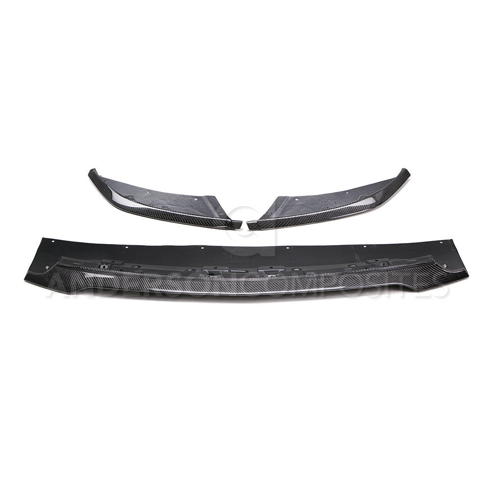 2015-20 MUSTANG SHELBY GT350 CARBON FIBER FRONT SPLITTER (3 PC)