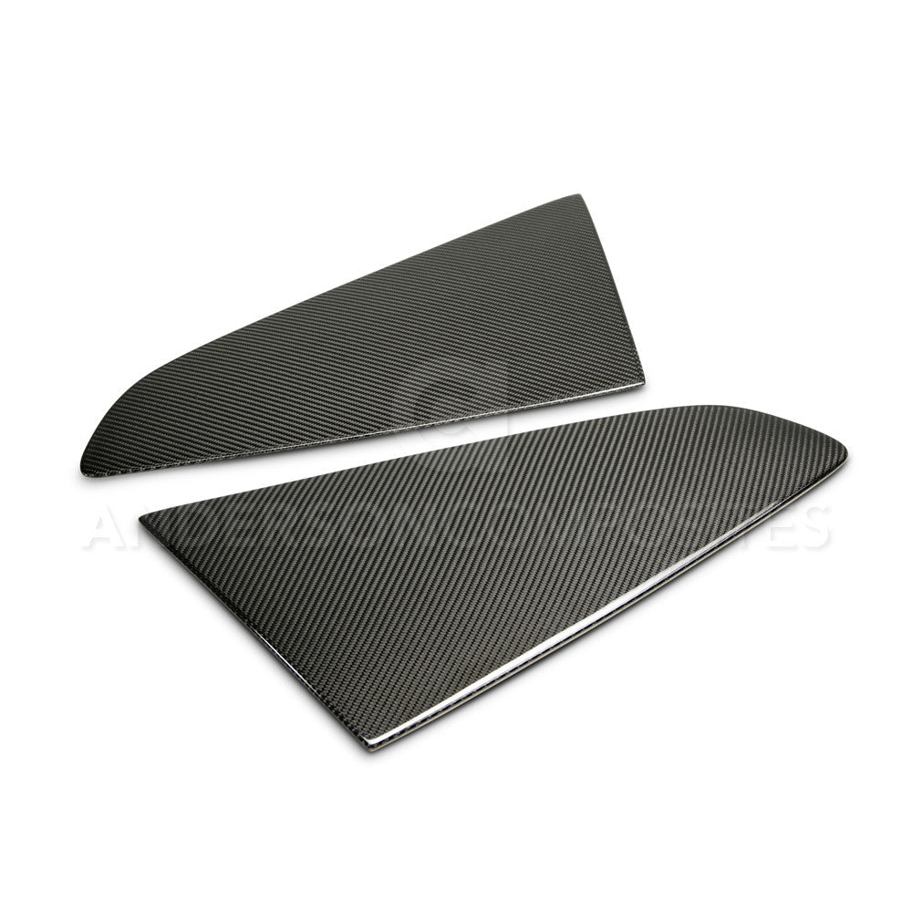 2015-23 MUSTANG CARBON FIBER TYPE-FLAT SIDE WINDOW LOUVERS (PAIR)