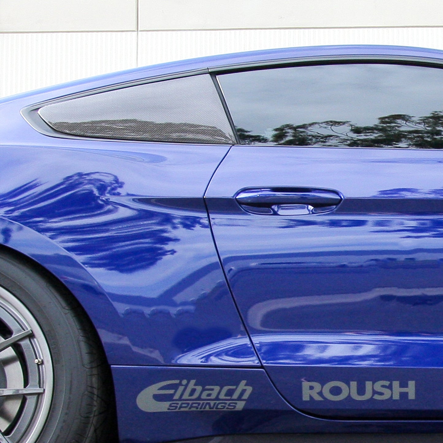 2015-23 MUSTANG CARBON FIBER TYPE-FLAT SIDE WINDOW LOUVERS (PAIR)