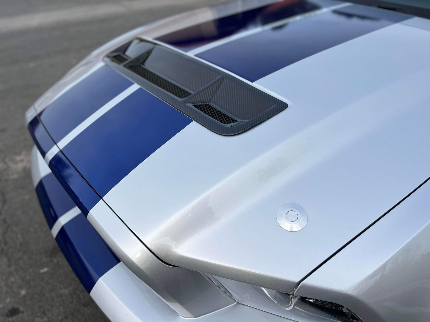 CARBON FIBER HOOD VENT FOR 2010-2014 FORD SHELBY GT500