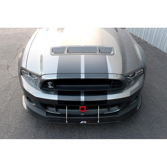 APR carbon fiber front wind splitter for 2011–14 Shelby GT500 with OEM lip