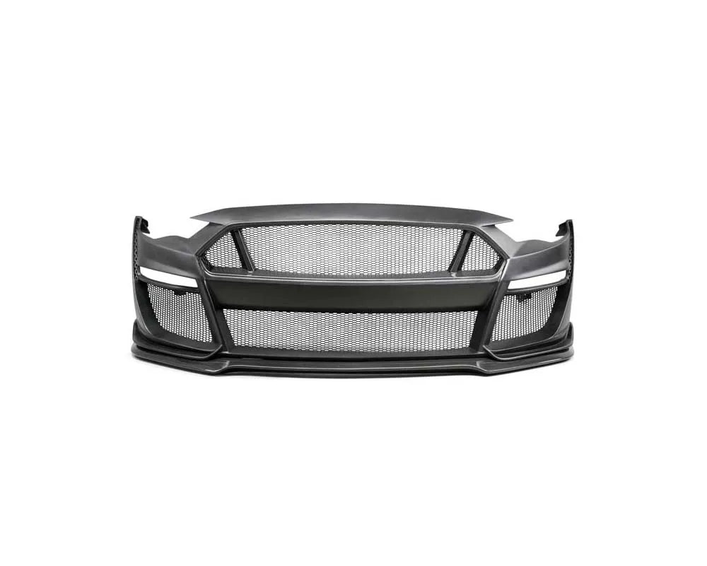 Anderson Composites Type-ST partial-carbon front bumper for 2018-2023 Ford Mustang - front view