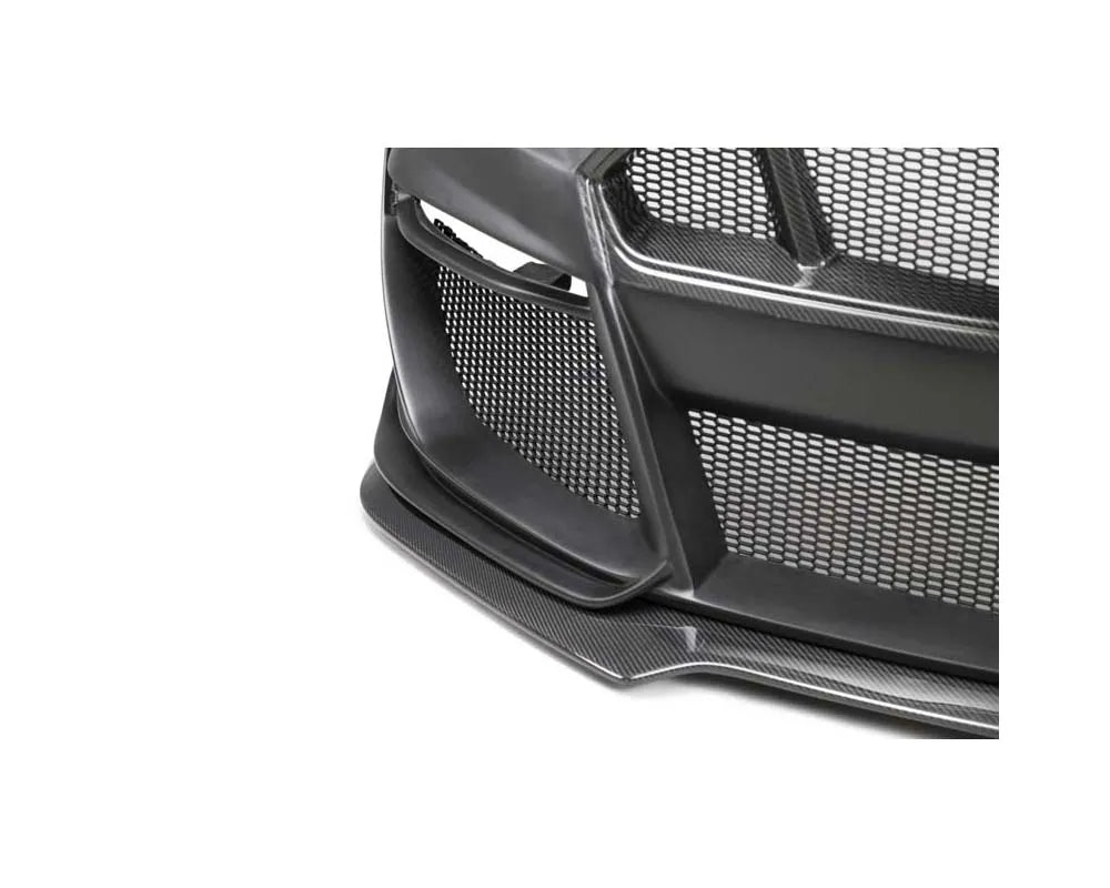 Anderson Composites Type-ST partial-carbon front bumper for 2018-2023 Ford Mustang - detail view 1
