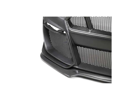Anderson Composites Type-ST partial-carbon front bumper for 2018-2023 Ford Mustang - detail view 1