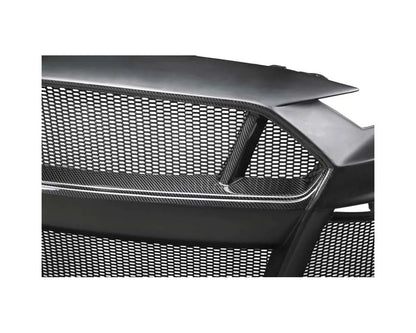 Anderson Composites Type-ST partial-carbon front bumper for 2018-2023 Ford Mustang - detail view 2