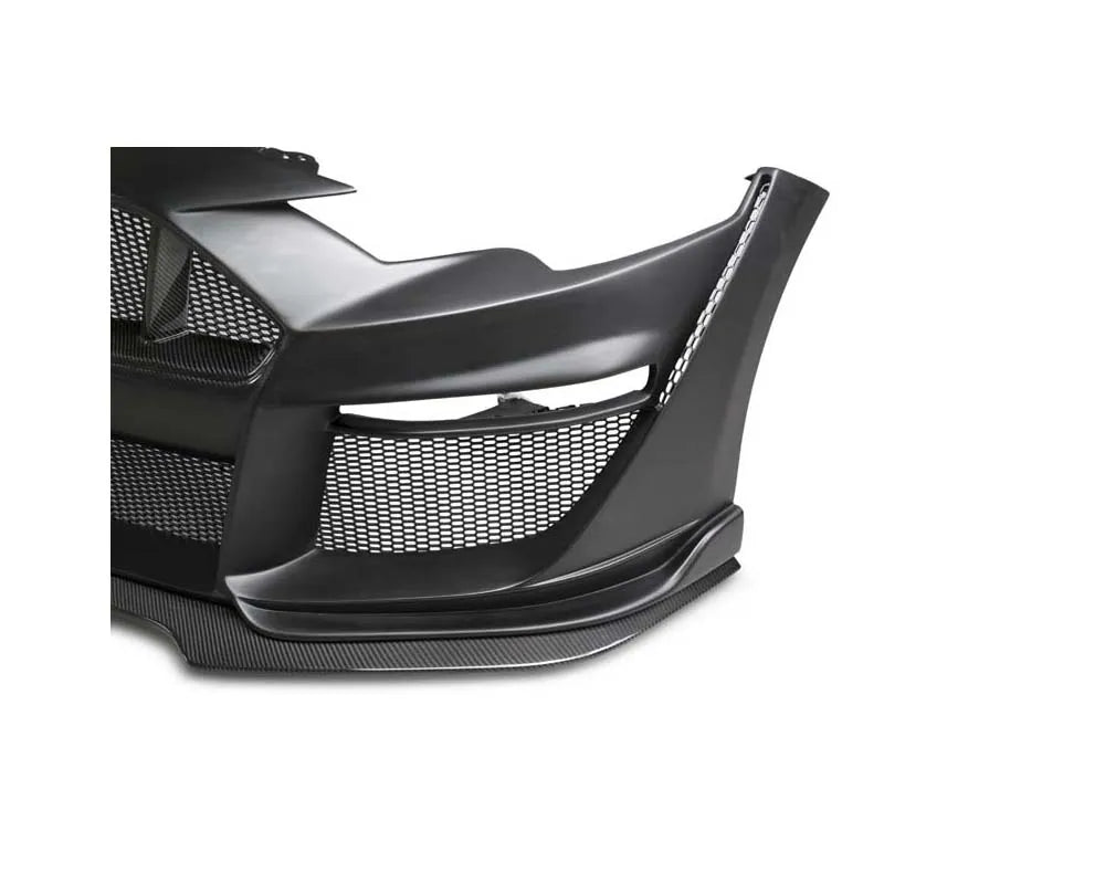 Anderson Composites Type-ST partial-carbon front bumper for 2018-2023 Ford Mustang - detail view 4