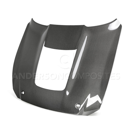 2020 - 2023 MUSTANG SHELBY GT500 DOUBLE SIDED CARBON FIBER HOOD