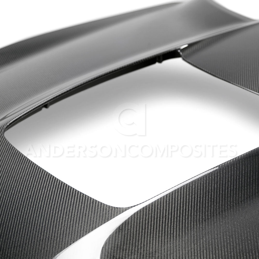 2020 - 2023 MUSTANG SHELBY GT500 DOUBLE SIDED CARBON FIBER HOOD