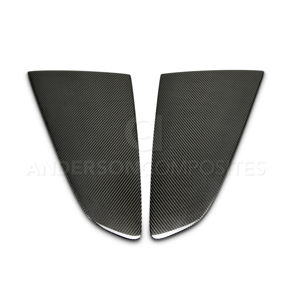 2015-23 MUSTANG CARBON FIBER TYPE-FLAT SIDE WINDOW LOUVERS (PAIR)