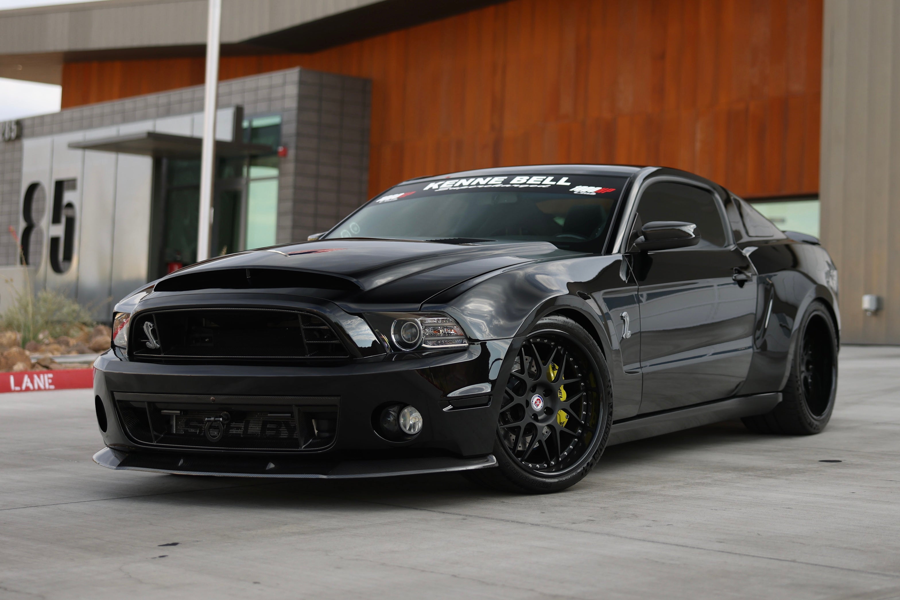 MPR Performance’s black 2013 Shelby GT500 Widebody with custom HRE wheels.