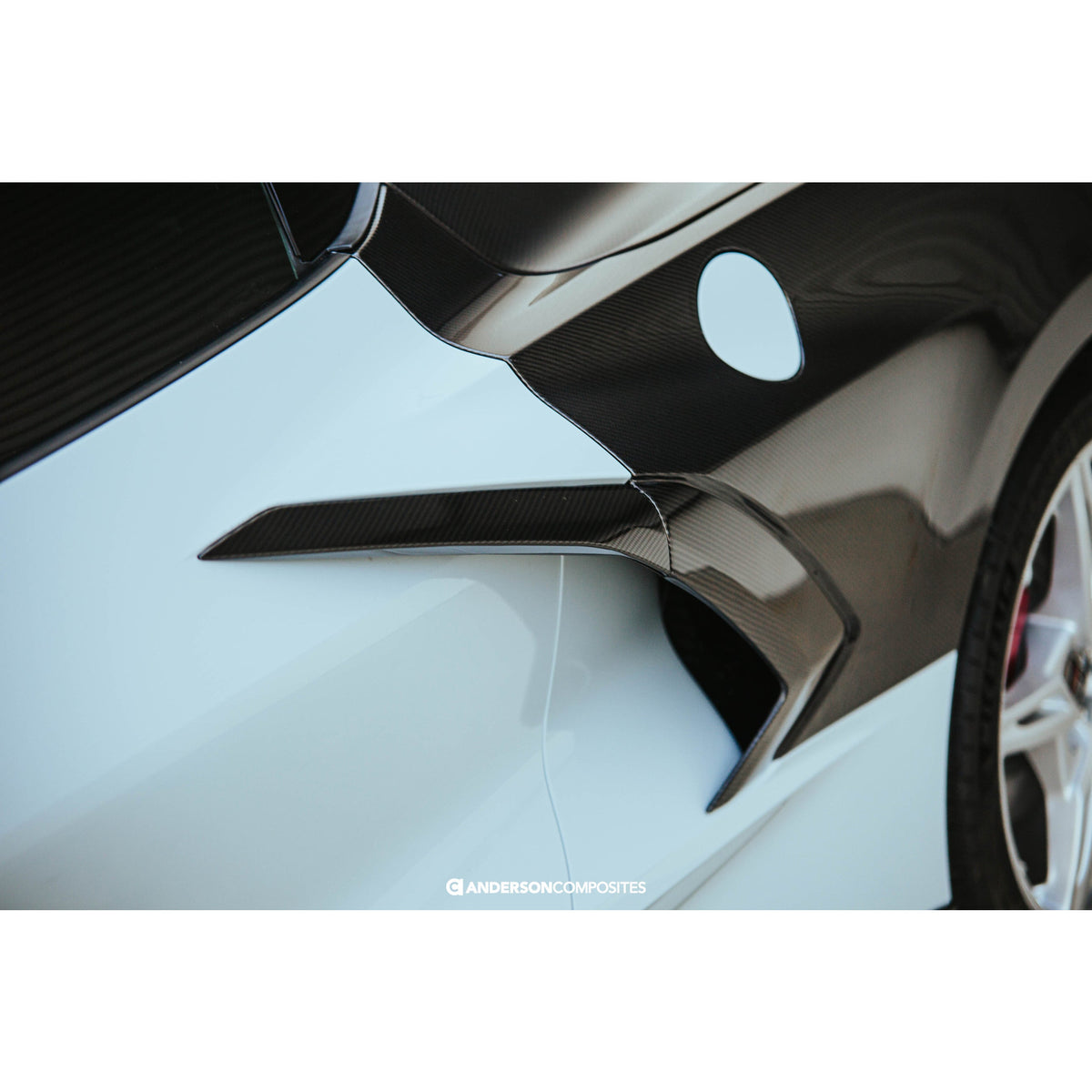 Anderson Composites carbon fiber C8 door handle covers, view 6