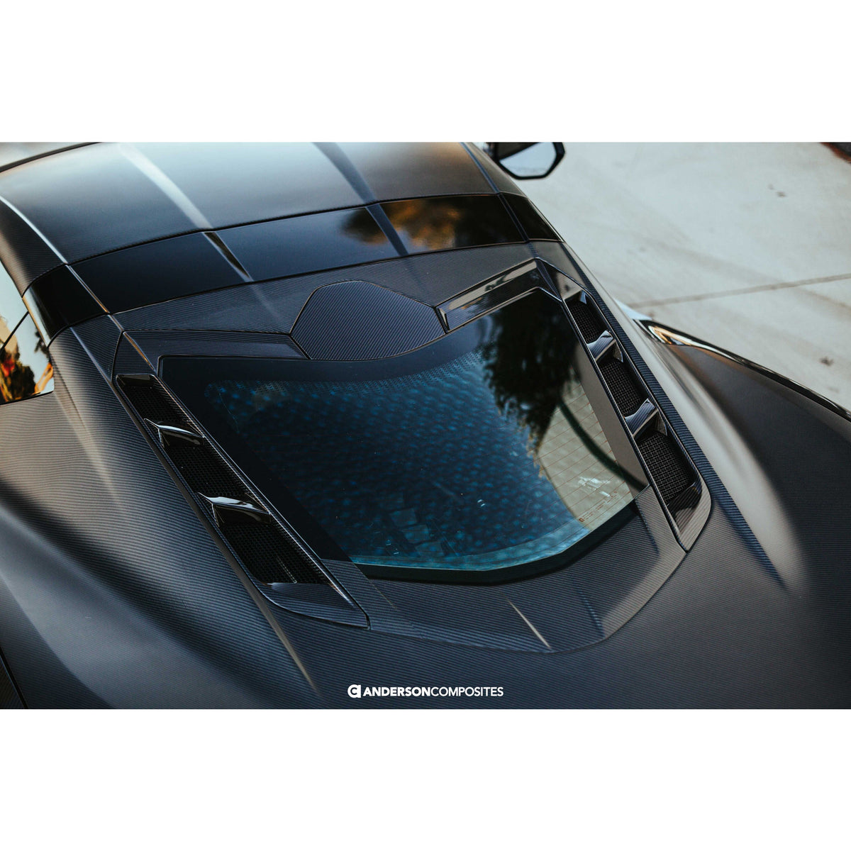 2020–26 Chevrolet Corvette C8 Coupe Carbon Fiber Decklid Side Vents