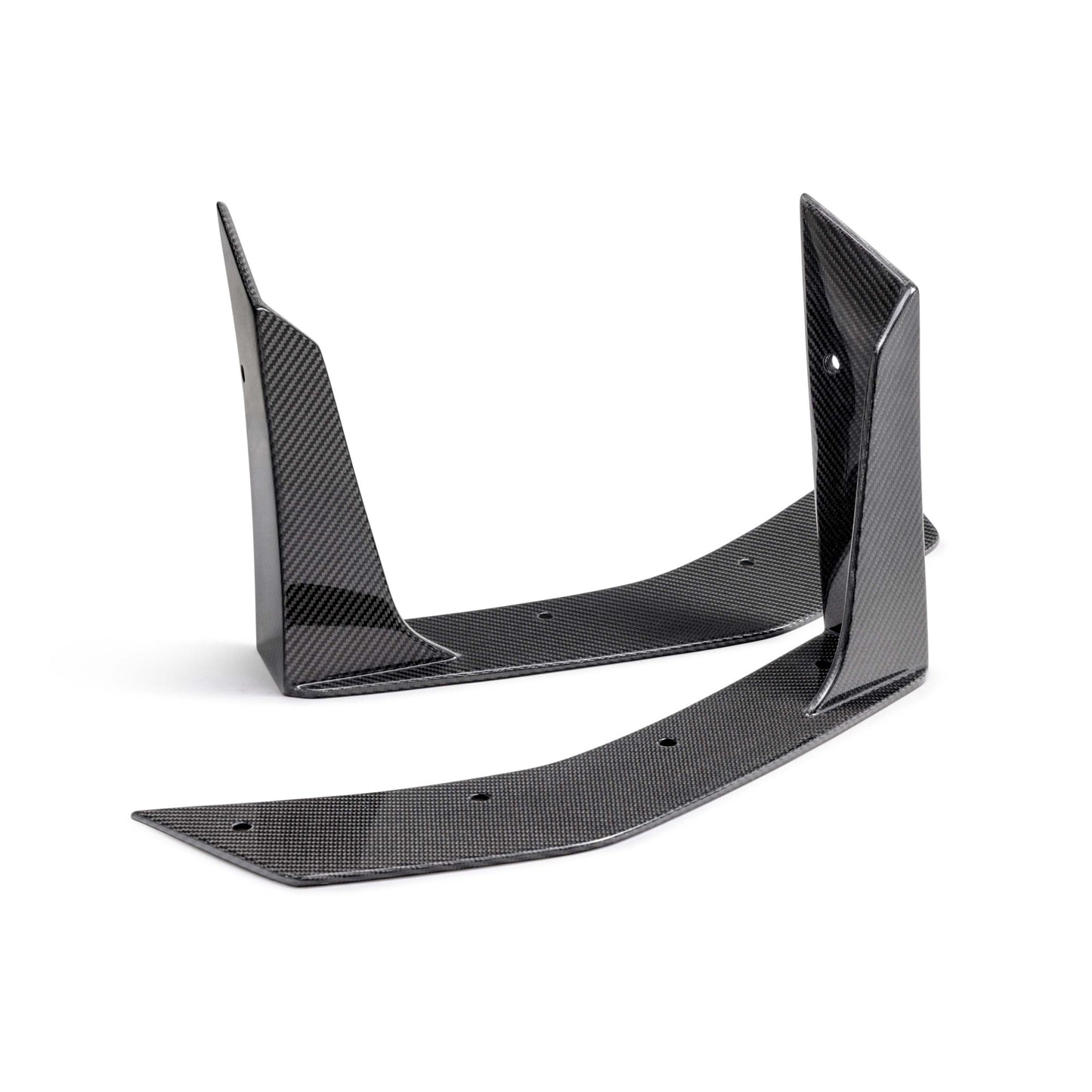 Type-GT5 Carbon Fiber Front Splitter Wickers For 2024-2025 Ford Mustang