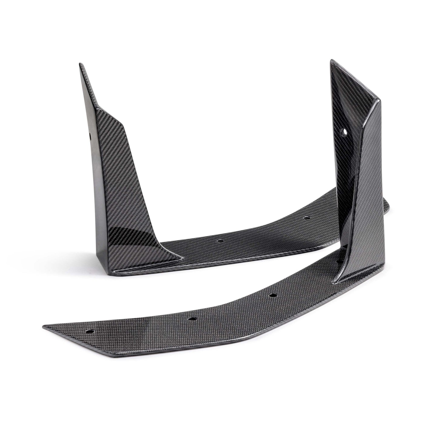 Type-GT5 Carbon Fiber Front Splitter Wickers For 2024-2025 Ford Mustang