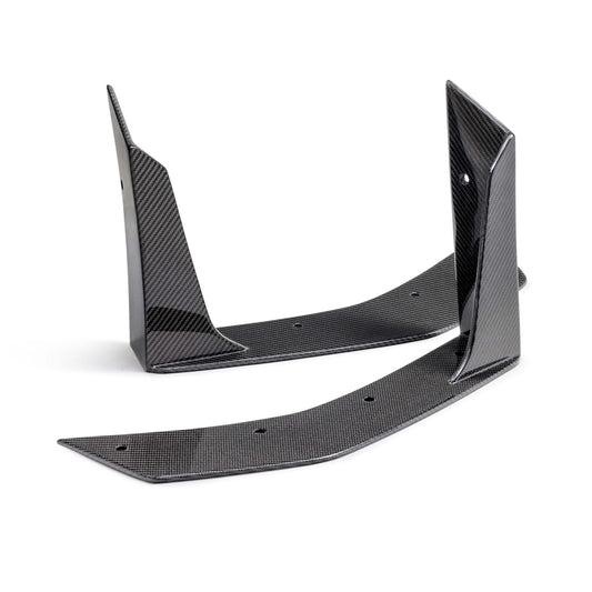 Type-GT5 Carbon Fiber Front Splitter Wickers For 2024-2025 Ford Mustang