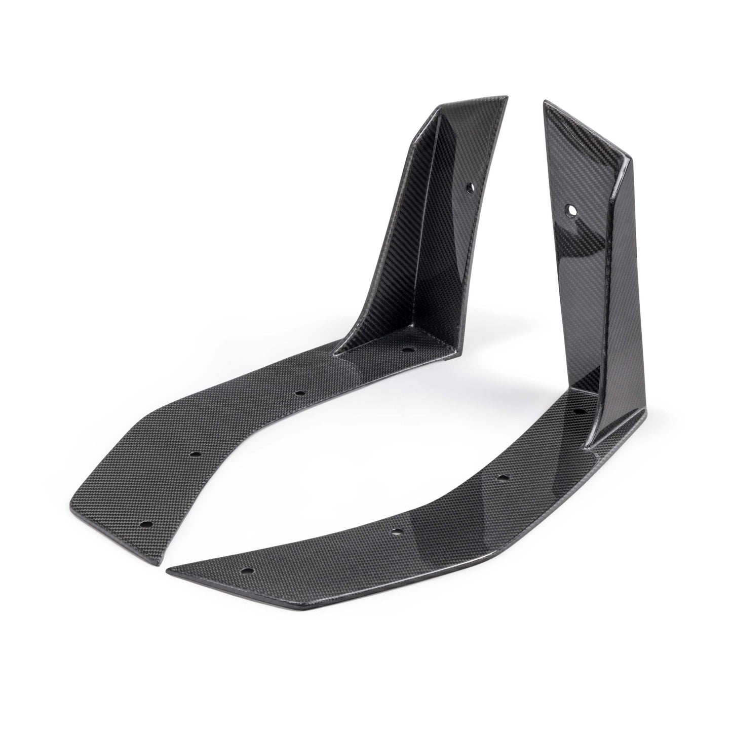 Type-GT5 Carbon Fiber Front Splitter Wickers For 2024-2025 Ford Mustang