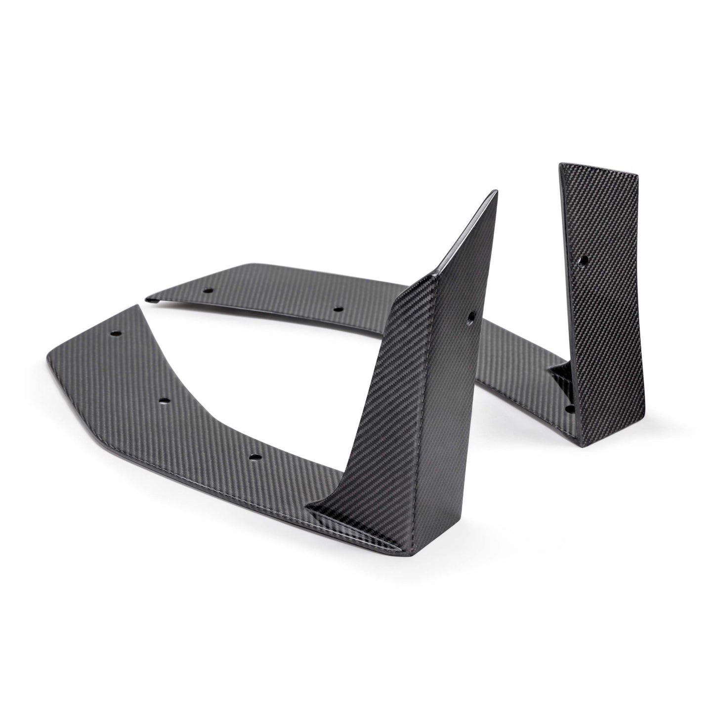Type-GT5 Carbon Fiber Front Splitter Wickers For 2024-2025 Ford Mustang