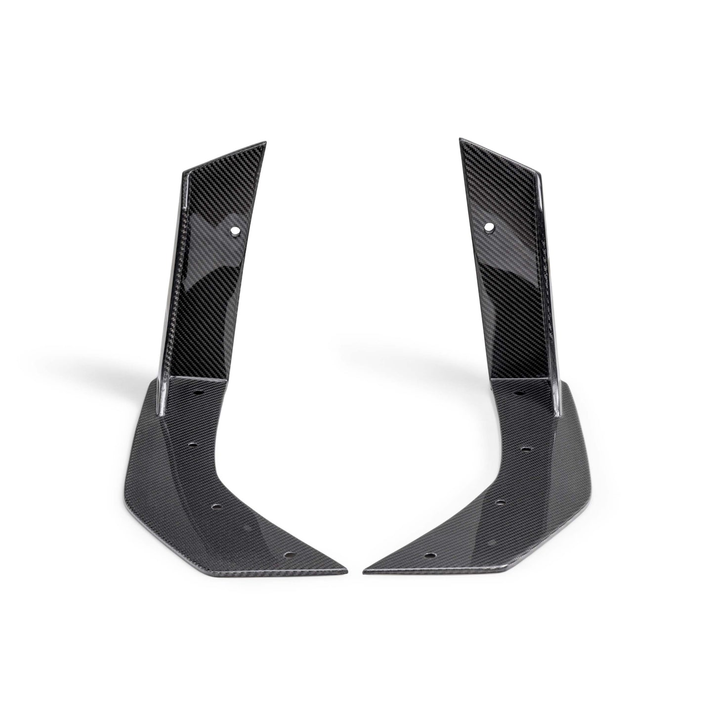Type-GT5 Carbon Fiber Front Splitter Wickers For 2024-2025 Ford Mustang