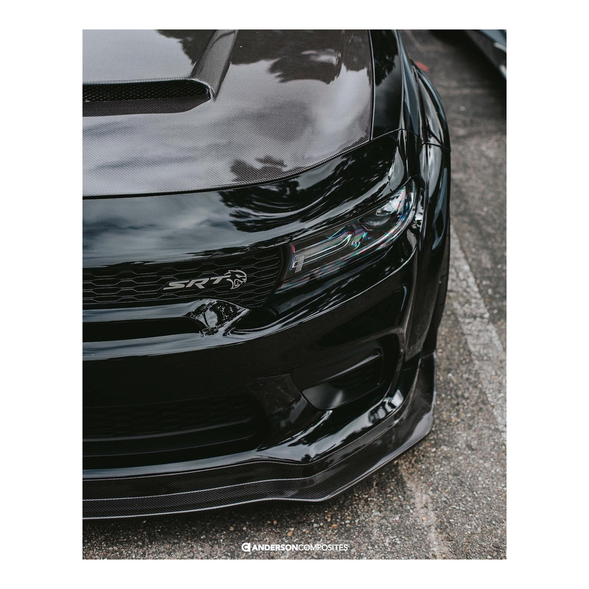 2020–23 Dodge Charger Widebody Type-MB Carbon Fiber Front Chin Spoiler