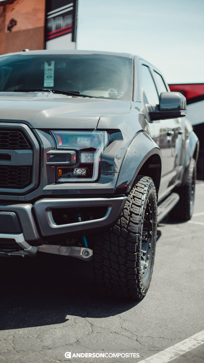2017-20 Ford F-150 Raptor Carbon Fiber Wide Front Fender Flares - image 7