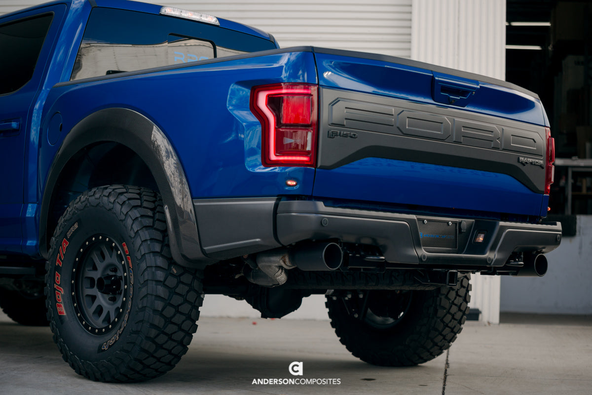 2017-20 Ford F-150 Raptor Carbon Fiber Rear Fender Flares - image 5