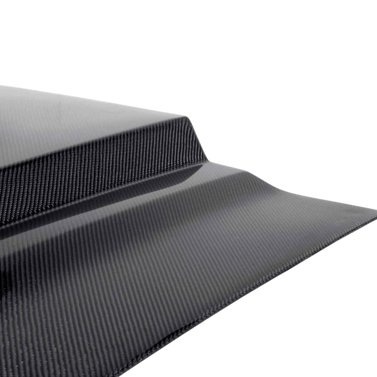 Type-TS ram air carbon fiber hood - carbon fiber detail