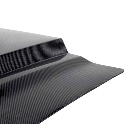 Type-TS ram air carbon fiber hood - carbon fiber detail