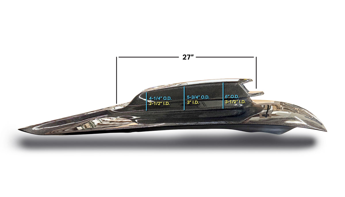2015-23 Dodge Challenger Type-HM Carbon Fiber Hood - Image 2
