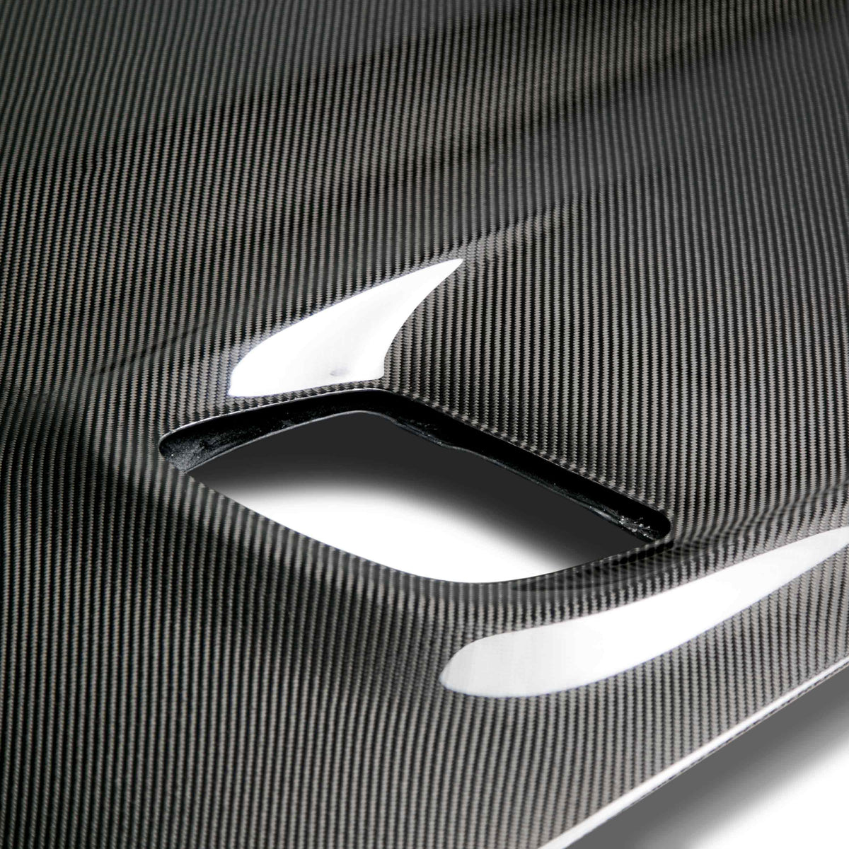 2015-19 Dodge Challenger Hellcat Type-OE Carbon Fiber Hood - View 3