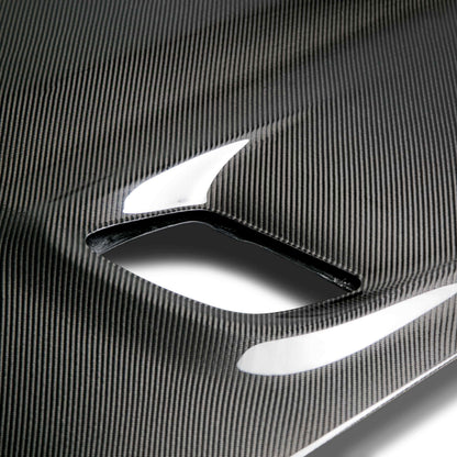 2015-19 Dodge Challenger Hellcat Type-OE Carbon Fiber Hood - View 3