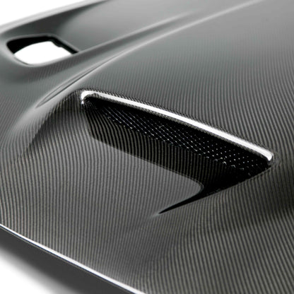 2015-19 Dodge Challenger Hellcat Type-OE Carbon Fiber Hood - View 4