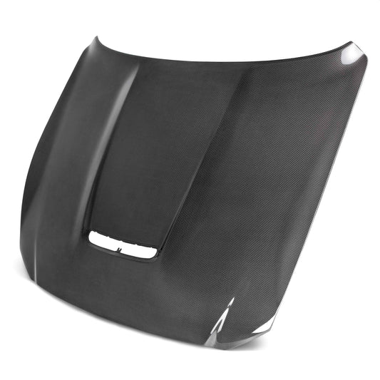 2015-20 MUSTANG SHELBY GT350 DOUBLE-SIDED CARBON FIBER HOOD