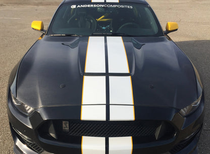 2015-20 MUSTANG SHELBY GT350 DOUBLE-SIDED CARBON FIBER HOOD
