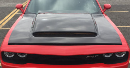 2018-23 Dodge Challenger Type-DP Demon Style Carbon Fiber Cowl Hood - Image 6