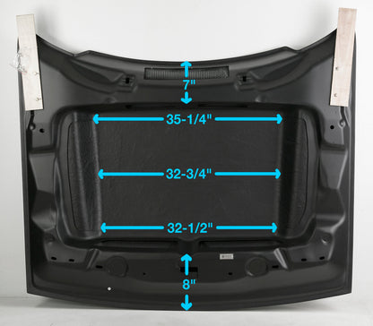 2018-23 Dodge Challenger Type-DP Demon Style Carbon Fiber Cowl Hood - Image 4