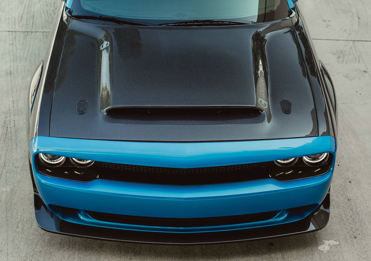 2018 Dodge Challenger Demon Type-OE Carbon Fiber Hood - Image 7
