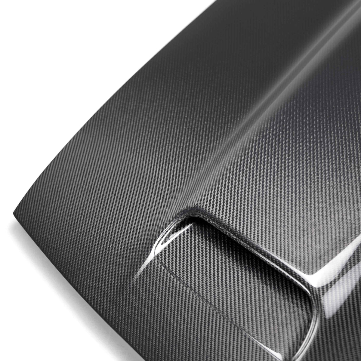 2015-23 Dodge Challenger Hellcat/Redeye Type-RE Dual Snorkel Carbon Fiber Hood - Image 4