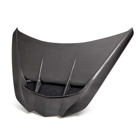 Anderson Composites 2020–24 Chevrolet Corvette C8 Stingray Type-Z1 Double-Sided Carbon Fiber Hood, view 1