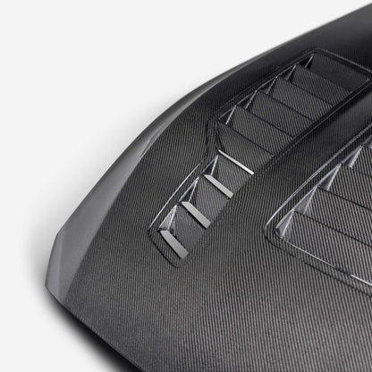 2024-26 Ford Mustang Type-GT4 double-sided carbon fiber hood view 4