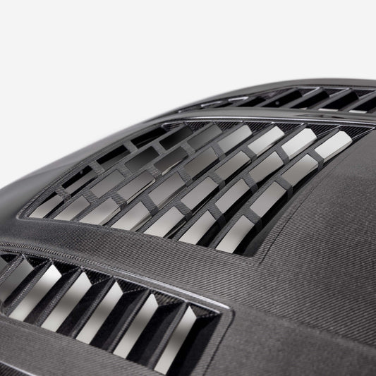 2024-26 Ford Mustang Type-GT4 double-sided carbon fiber hood view 6