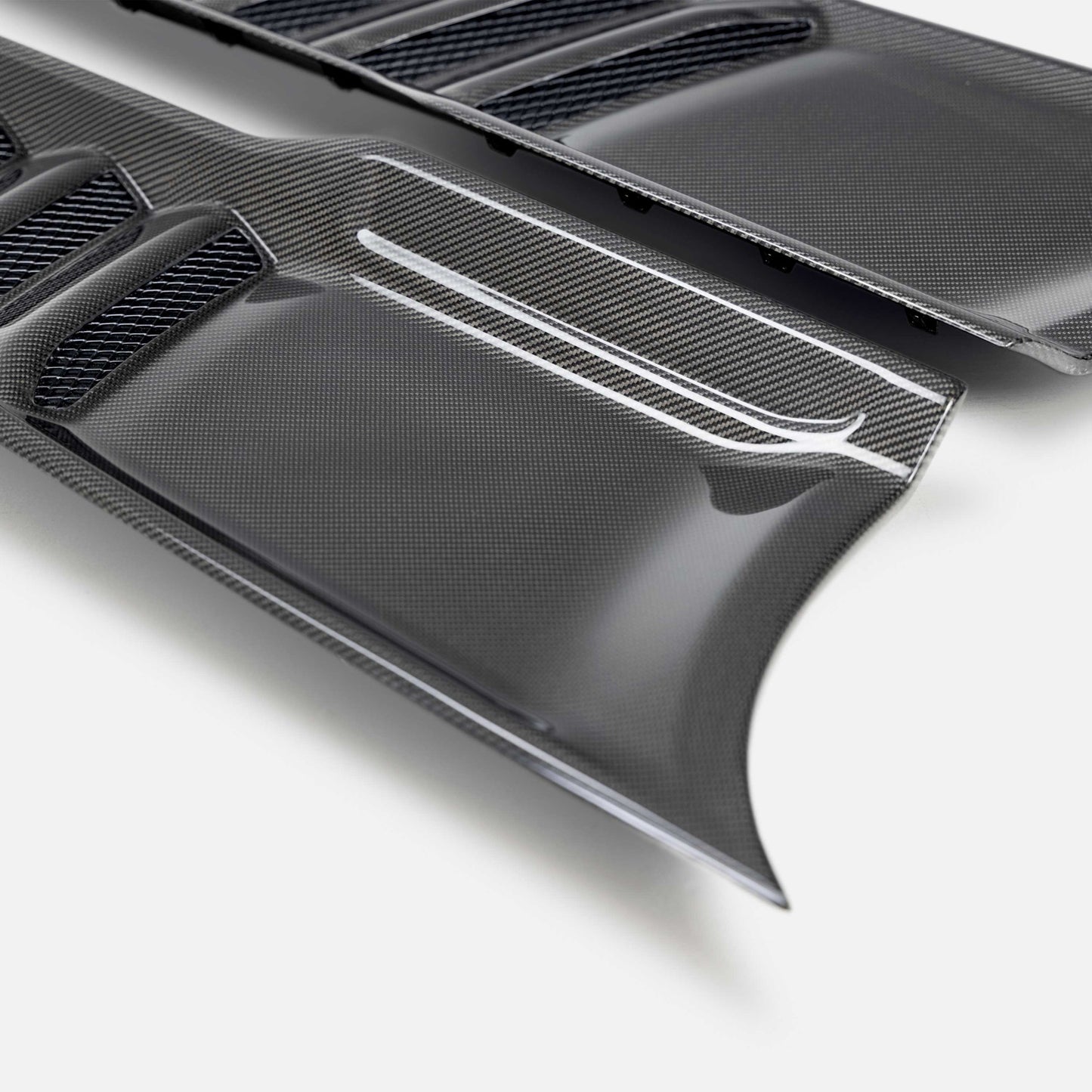 Type-OE Carbon Fiber Hood Vents For 2021-2024 RAM TRX And 2025-2026 RHO (Pair)