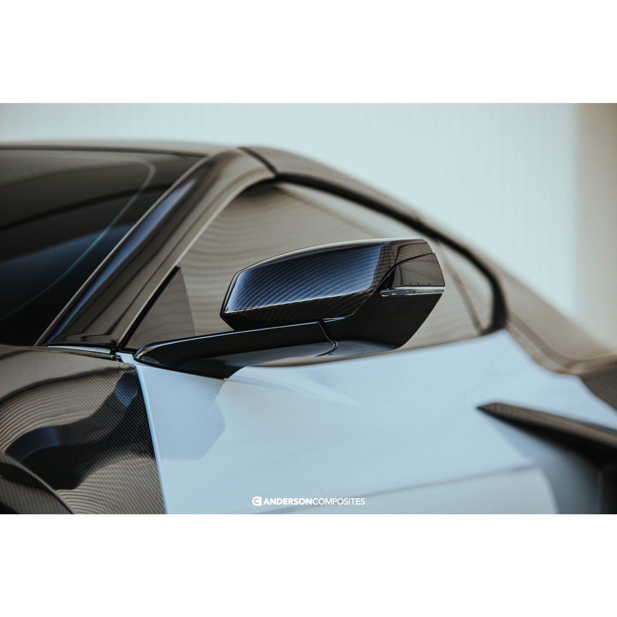 Anderson Composites 2020–24 Chevrolet Corvette C8 Stingray Carbon Fiber Replacement Mirror Covers (Pair), view 5