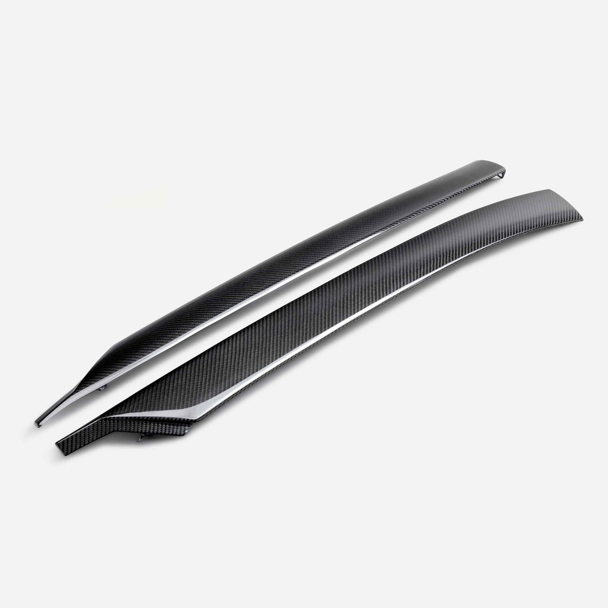 Anderson Composites 2020–24 Chevrolet Corvette C8 Carbon Fiber Windshield Pillar Cover Replacements (Pair), view 1