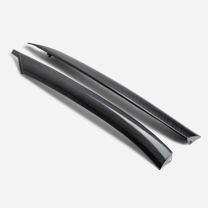 Anderson Composites 2020–24 Chevrolet Corvette C8 Carbon Fiber Windshield Pillar Cover Replacements (Pair), view 2