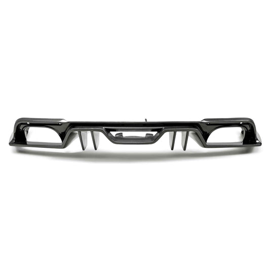 2018-23 Ford Mustang Type-AR carbon fiber quad-tip rear valance - view 2