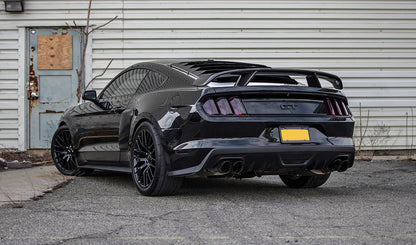 Type-AT carbon fiber rear spoiler - installed view
