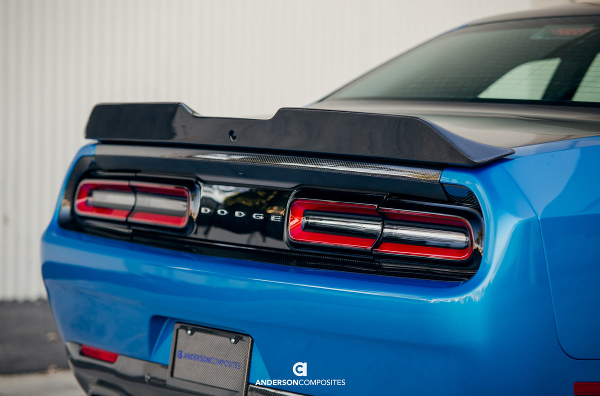 2015-23 Dodge Challenger Type-SA Carbon Fiber Rear Spoiler - Image 6
