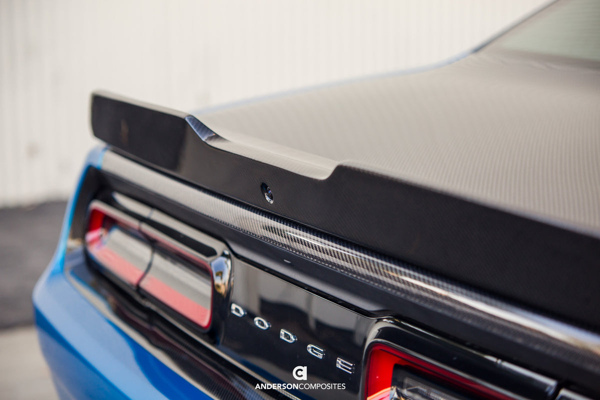 2015-23 Dodge Challenger Type-SA Carbon Fiber Rear Spoiler - Image 8