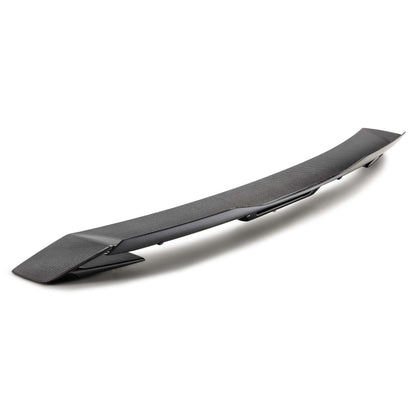 2024-26 Ford Mustang Type-GTG carbon fiber rear spoiler with Gurney flap view 2